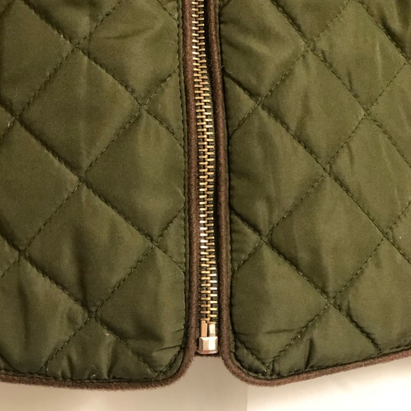 Army Green Quilted Jacket. - Picture 3 of 6
